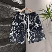 宽松休闲运动沙滩五分裤 冰丝速干网红短裤 潮牌美式 夏季 男2026新款