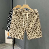 潮流中裤 潮牌五分裤 子新款 沙滩裤 衩 痞帅卡通短裤 百搭大裤 男夏季