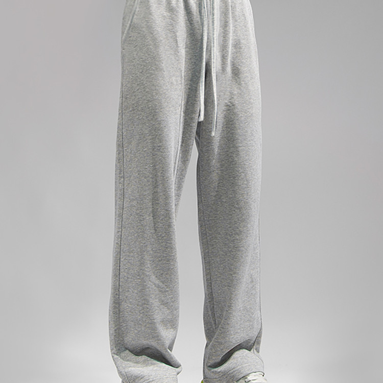 宽松直筒运动裤男潮男生卫裤灰色春秋季薄款长裤宽松大码美式垂感