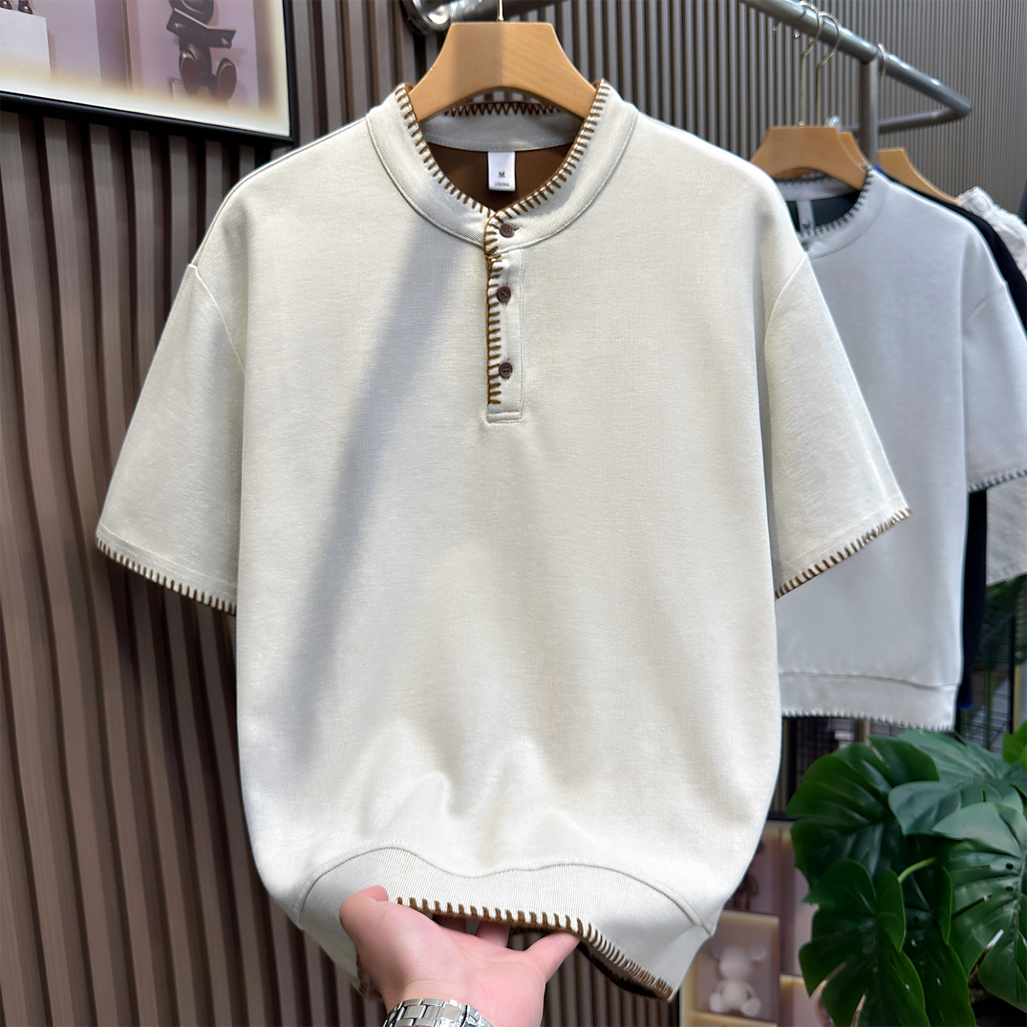 美式复古潮牌短袖T恤男帅气上衣