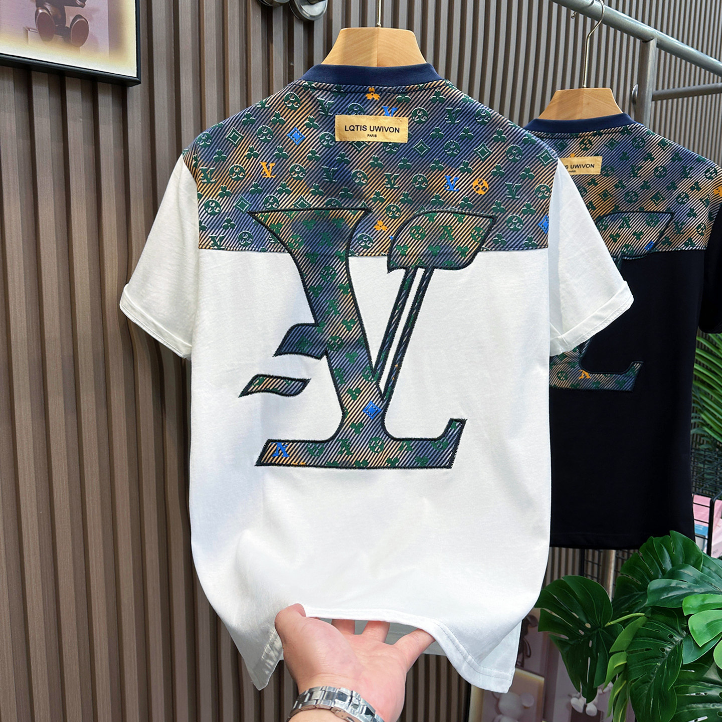 高端奢华圆领短袖T恤男士2026年新款夏季欧货流行半袖衫上衣男款