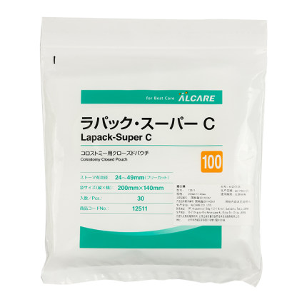 日本LAPACK爱乐康12511一次性造口袋肠道造瘘人工假肛门袋C-100