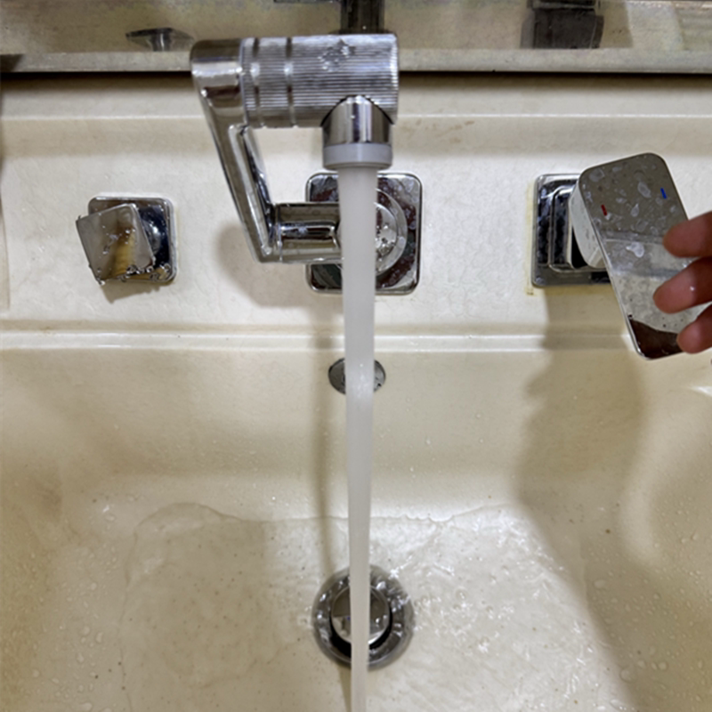 新款45度斜面冷热分体水龙头