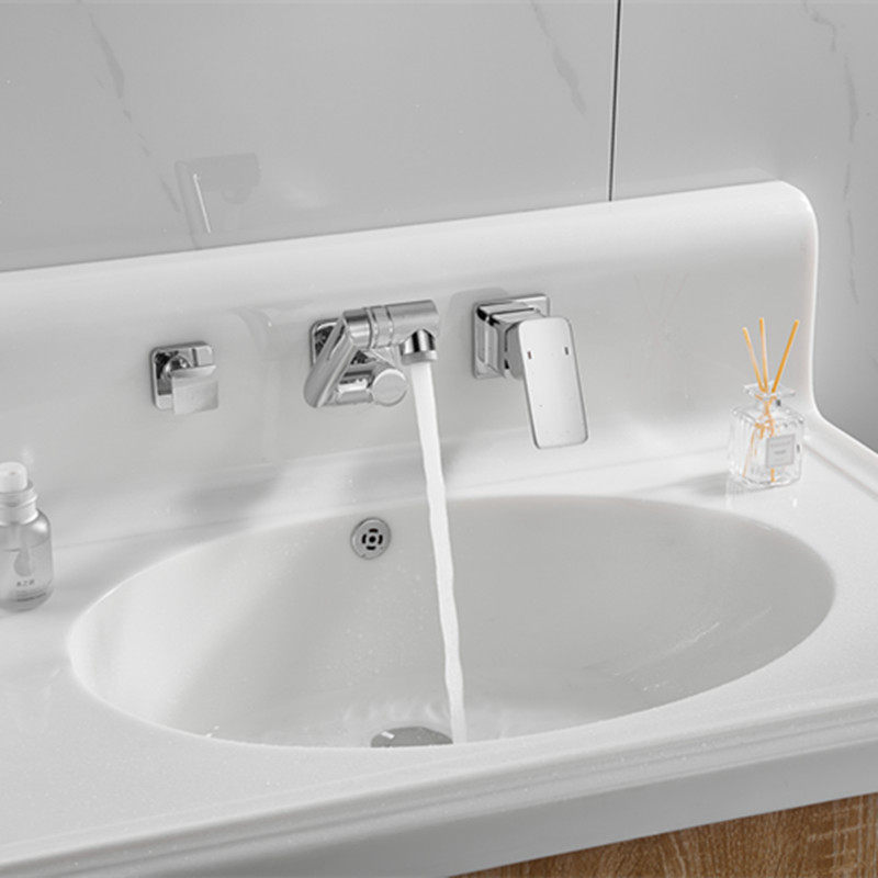 多功能浴室柜墙式水龙头冷热抽拉式三件套分体式四件套洗脸台面盆,家装主材,面盆龙头,淘宝优惠券,粉丝福利购,淘宝优惠卷