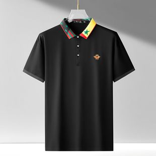 特大号半袖 胖子夏装 翻领polo衫 加肥加大码 商务有领t恤XXXXXL 短袖
