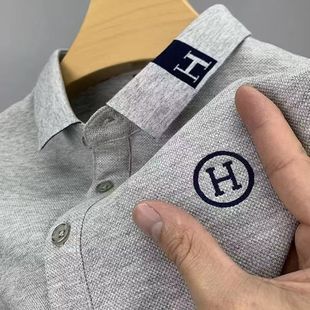 POLO短袖 夏季 短袖 纯色上衣 休闲刺绣翻领T恤潮流薄款 新款 正品 男士