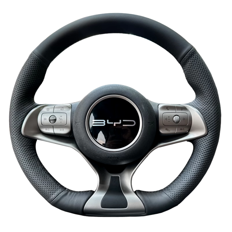 真皮手缝方向盘套适用于比亚迪元PLUS/海鸥/海豹/海豚专用全包款