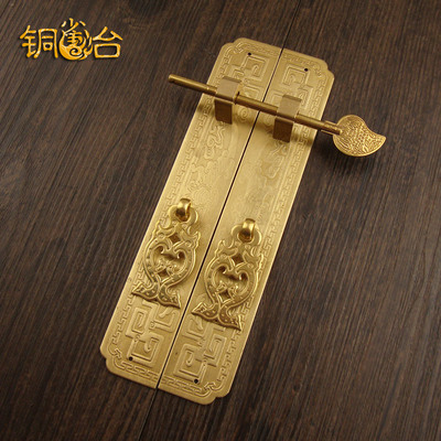 大蝙蝠柜房门拉手中式复古纯铜仿古明清家具五金拉手橱柜全铜把手