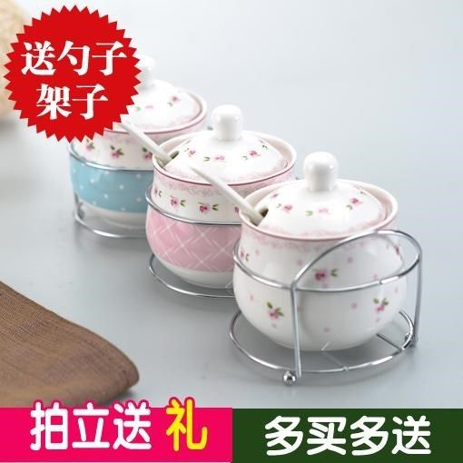 陶瓷调味罐三件套装 家用厨房放盐糖味精调料盒油罐做菜组合罐子|ruв категории кухня/посуда, кухонный Гаджет/кухня хранения, тарного хранения/кухня хранения посуды, приправы бутылки - от Buy2taobao.com для оказания профессиональной услуги покупки агента Taobao
