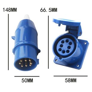 电动吊篮防水工业插头插座8芯八孔10ASF018SF118电缆航空公母对接