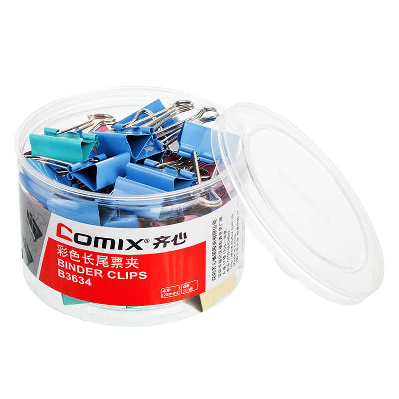 QIXIN 컬러 롱 테일 클립 B3631|3632|3633|3634|3635|B3636 금속 더브테일 빌 클립