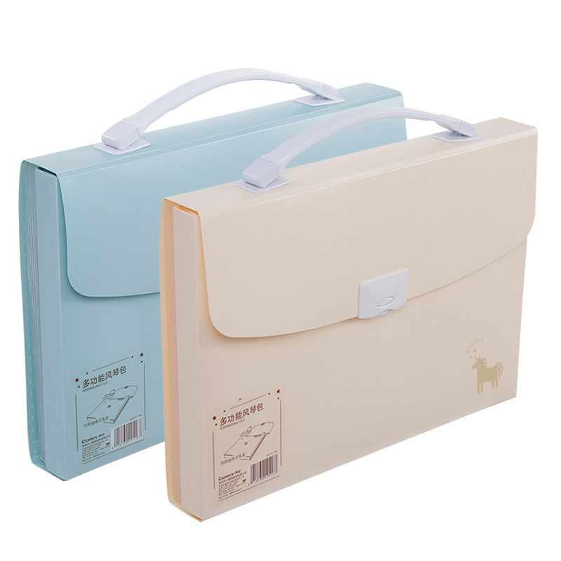 QIXIN 오르간 가방 A3168|3169|177 다층 문서 가방 사무실 학생 분류 종이 삽입 시험 종이 가방