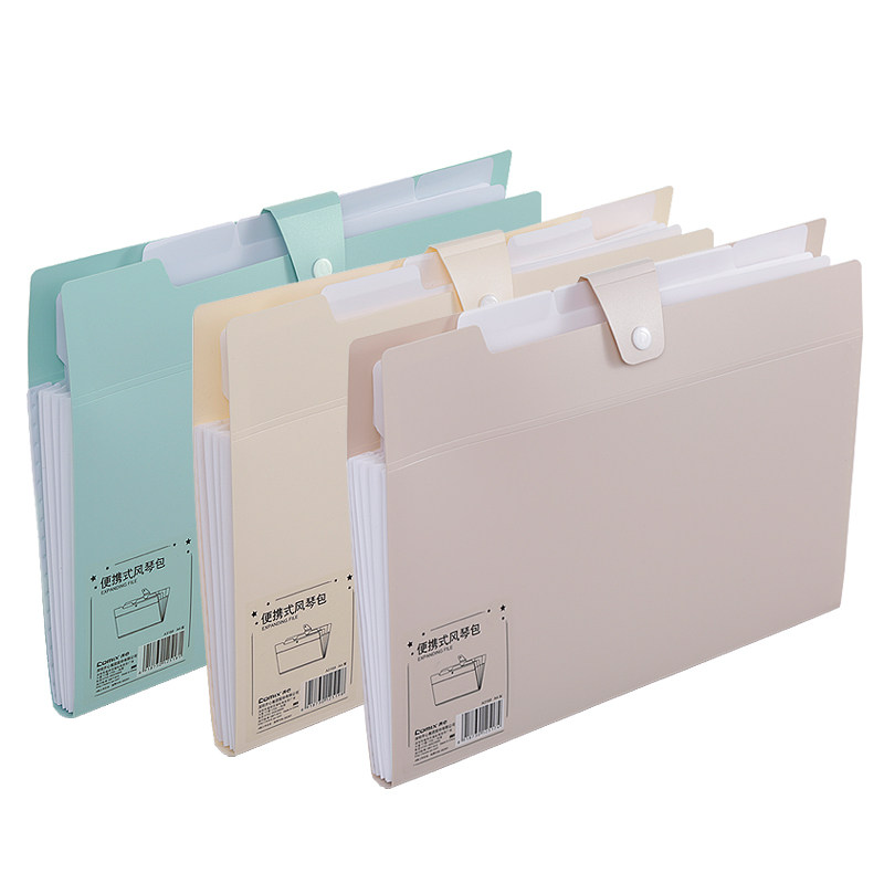 QIXIN 오르간 가방 A3168|3169|177 다층 문서 가방 사무실 학생 분류 종이 삽입 시험 종이 가방