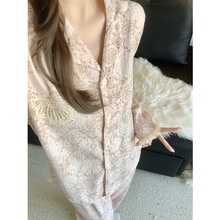 高级感流苏睡衣女款春秋季云朵棉2026新款中式国风长袖套装家居服