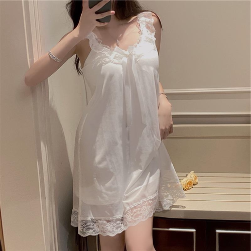 吊带睡裙女夏季性感带胸垫睡衣裙
