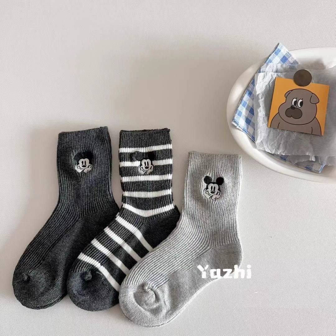 儿童袜子新款春秋卡通刺绣中筒棉袜男童条纹宝宝米奇学生棉袜女童,童装/婴儿装/亲子装,儿童袜子(0-16岁),淘宝优惠券,粉丝福利购,淘宝优惠卷
