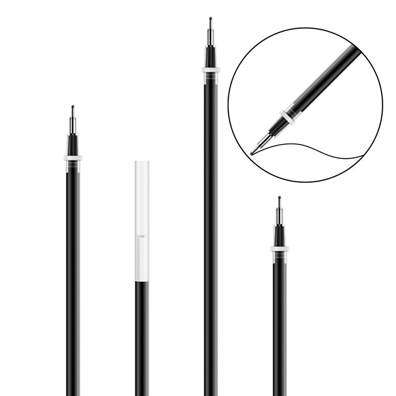 델리 6901 블랙 젤 리필 0.5MM 하프 주사기 학생 워터 펜 리필 시그니처 리필 사무용품