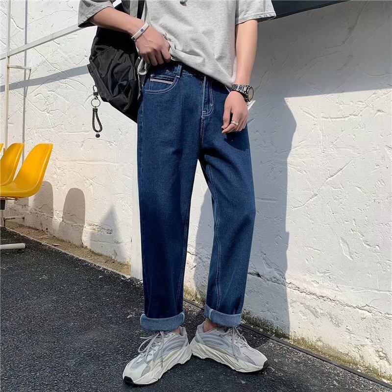 超火的cec裤子男直筒百搭牛仔裤潮牌简约哈伦裤宽松潮流老爹裤|ruв категории Мужская одежда, джинсы - от Buy2taobao.com для оказания профессиональной услуги покупки агента Taobao