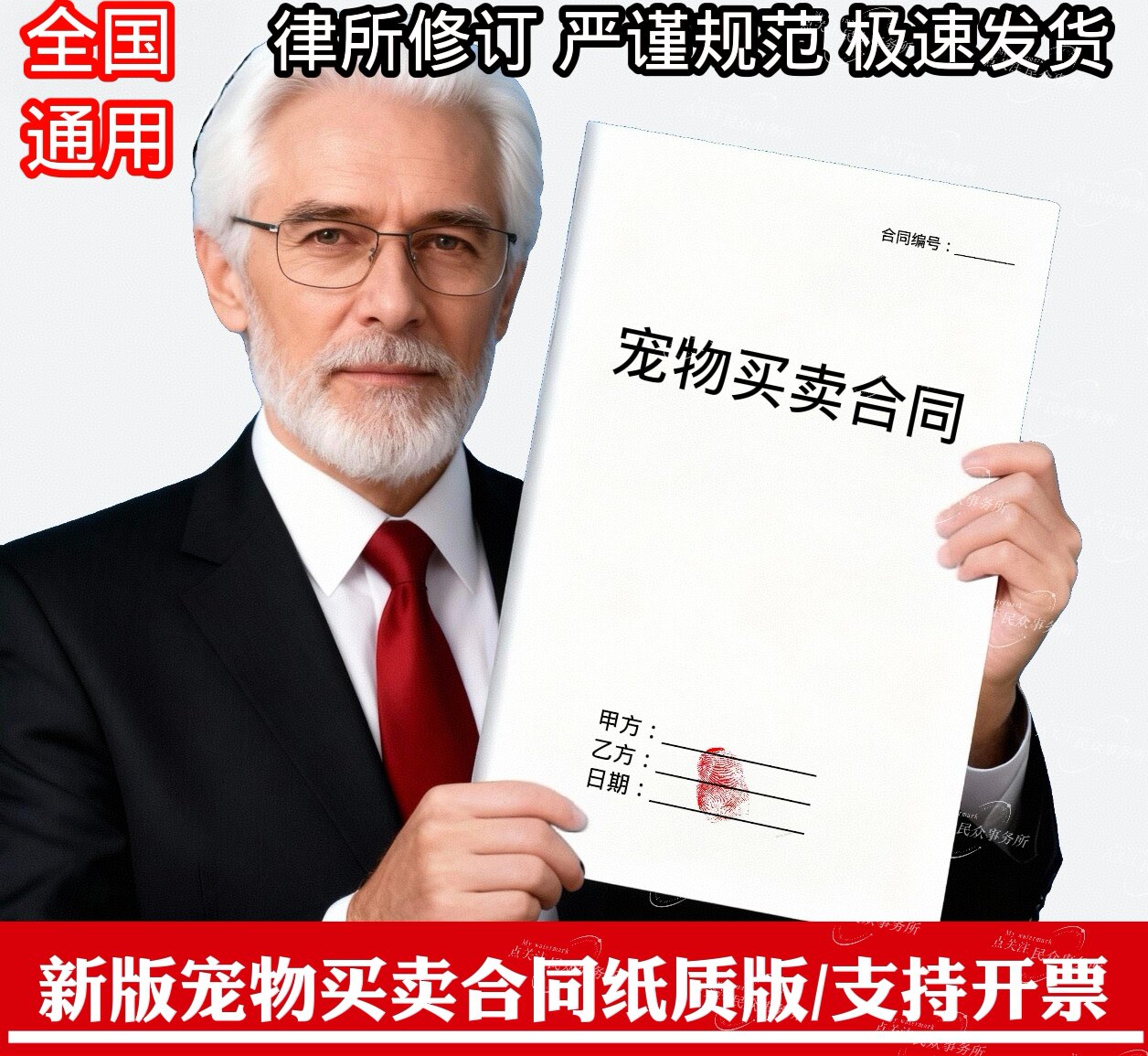 宠物买卖合同协议纸质版a4打印全国通用正规宠物猫宠物狗出售协议