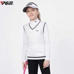 Áo len bé gái chơi gôn 2021 áo vest mới cho trẻ em trung và lớn áo vest len \u200b\u200blàm bóng thoải mái và ấm áp phong cách Hàn Quốc hợp thời trang