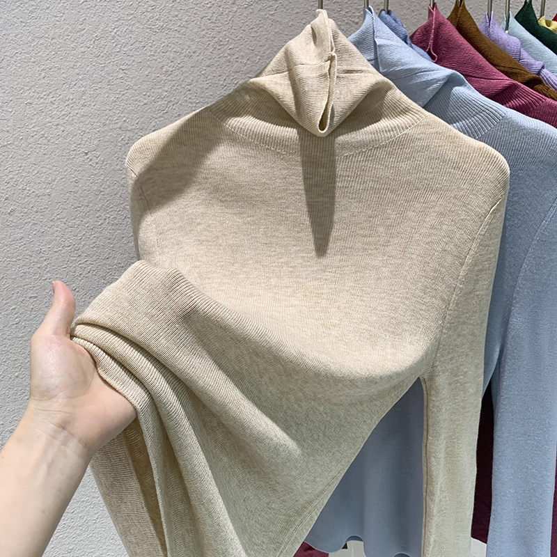 堆堆领羊绒打底衫女2025秋冬内搭线衣保暖针织衫高领软糯洋气毛衣,女装/女士精品,毛针织衫,淘宝优惠券,粉丝福利购,淘宝优惠卷