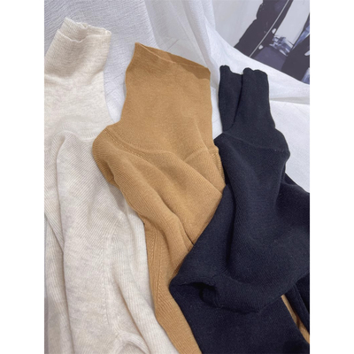 羊毛高领内搭针织毛衣