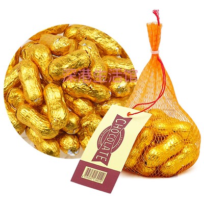 CHOCOLATE金花生巧克力76g牛奶巧克力糖果喜糖小零食婚庆年货送礼