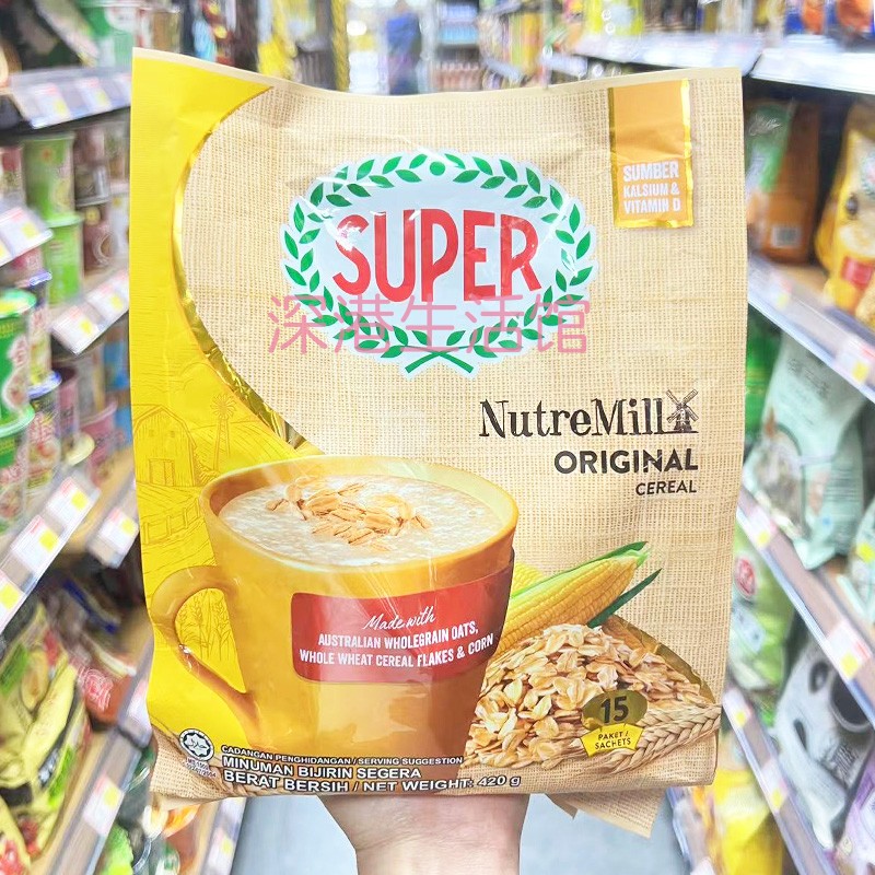 超级3合1复合燕麦片免煮即食早餐