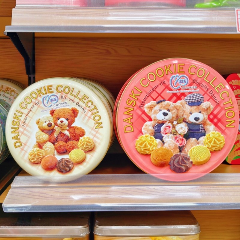 马来西亚麦阿思小熊松脆曲奇饼干铁盒装休闲零食下午茶点心小吃