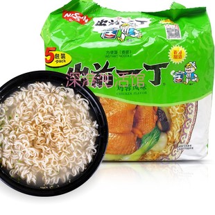 日清Nissin出前一丁鸡蓉风味100g*5包 即食油炸方便面煮泡面零食