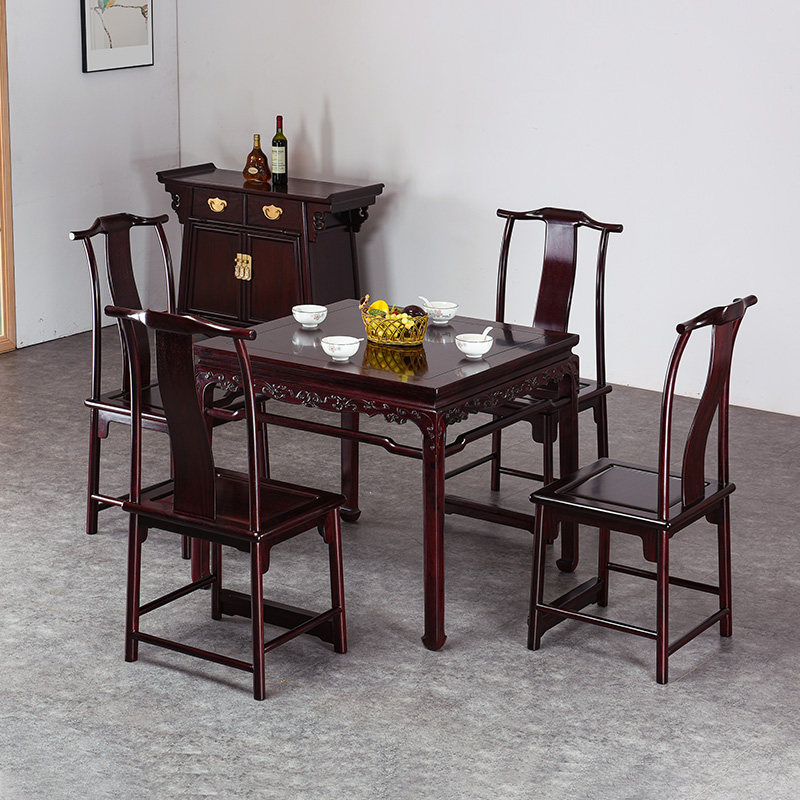 赞比亚新中式风棋牌桌红木家具
