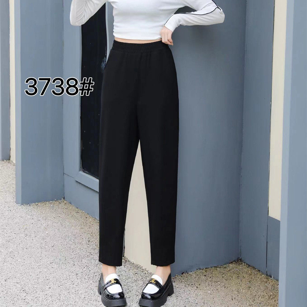 完美元素秋厚款大码女铅笔老爹裤