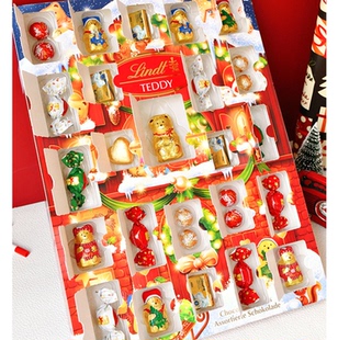 25年新到货 圣诞节礼物盲盒送礼 德国Lindt瑞士莲日历巧克力礼盒装