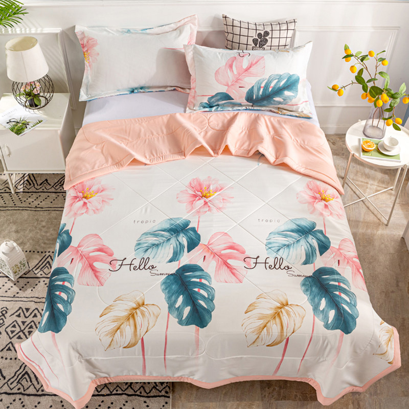 ROYAL THAI NATURAL LATEX QUILT UNIVERSAL SUMMER COOL FEELING BY SUMMER AIR CONDITIONER QUILT COTTON WASHABLE THIN MODEL