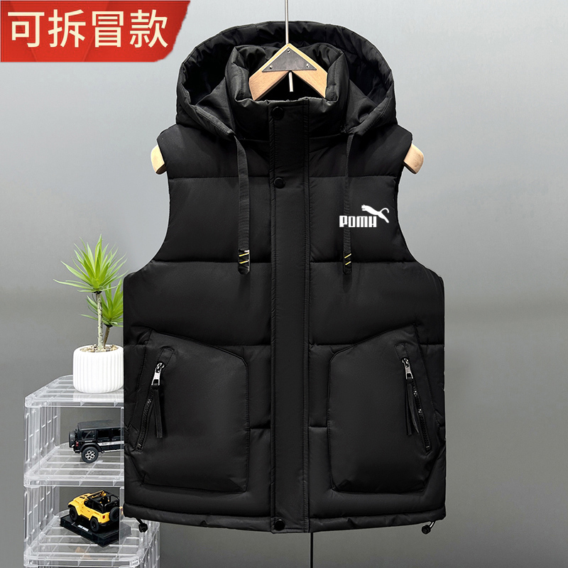 马甲男士秋冬季韩版潮流羽绒棉马夹加厚保暖背心大码帅气坎肩外套