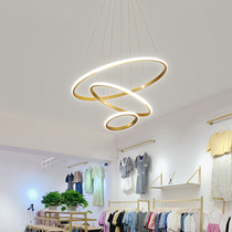 吊燈led后現代輕奢餐廳燈設計師創意個姓臥室飯廳客廳圓環形Alisa