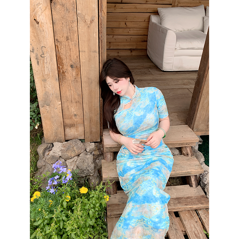 微胖显瘦‘’国风旗袍‘’连衣裙