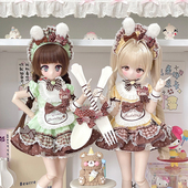 现货bjd4分6分娃衣 7点大全套 甜心兔宴黑兔娃屋预约8分12分azone