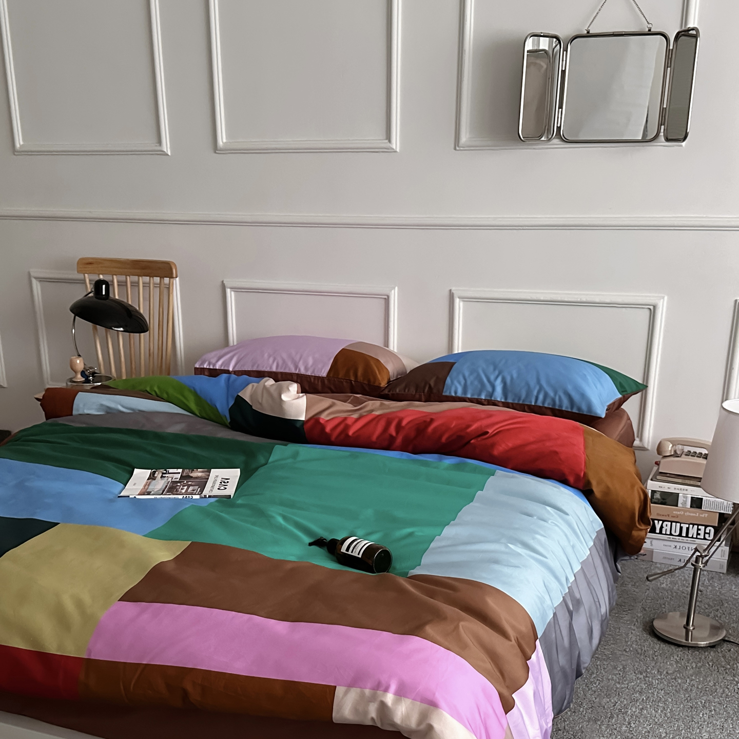 26新款50支数码活性全棉四件套纯棉韩版风床单被套床上用品4件套