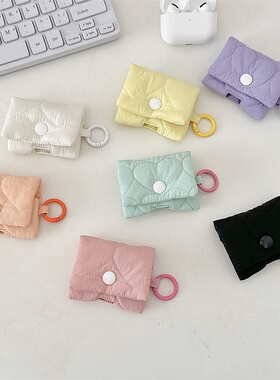 41261 ins新款适用于苹果AirPods蓝牙耳机包可爱耳机收纳保护软壳