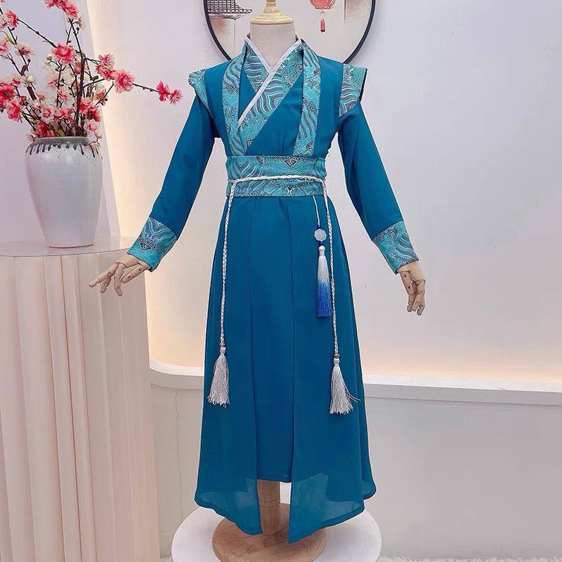 男童汉服夏装古装唐装儿童公子少爷服中国风小男孩国学演出服夏季