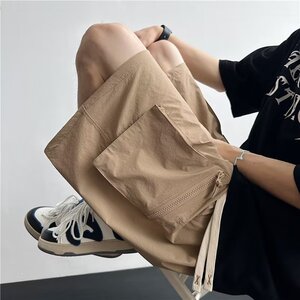 美式薄款工装短裤男夏季潮牌韩版宽松休闲速干五分裤dk2226 p35图片