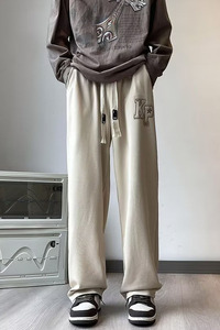 大码直筒裤男秋季潮运动长裤男美式百搭宽松休闲卫裤k207 p35图片