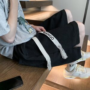 夏季直筒ins潮流运动裤潮宽松型五分裤休闲短裤dk256 p35图片