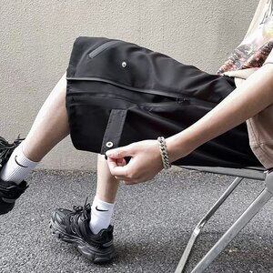 2023夏季宽松男直筒休闲五分裤纯色百搭工装短裤dk675 p40图片