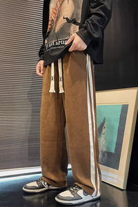 休闲裤男2023秋季休闲裤男宽松型百搭灯芯绒男长裤k046 p35图片