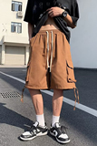 大口袋工装短裤2023夏季日系五分裤宽松休闲短裤dk523p40，男装休闲裤，星座204-6