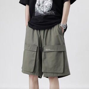 2024夏季宽松型休闲工装短裤慵懒男潮流五分裤潮dk38 p35图片