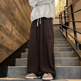 灯芯绒男秋季美式高街复古潮牌痞帅宽松直筒阔腿休闲裤k025p40，男装休闲裤，星座204-6