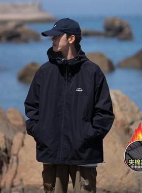 网图 冬季加棉冲锋衣男韩版潮流休闲百搭夹克外套男m101 p58